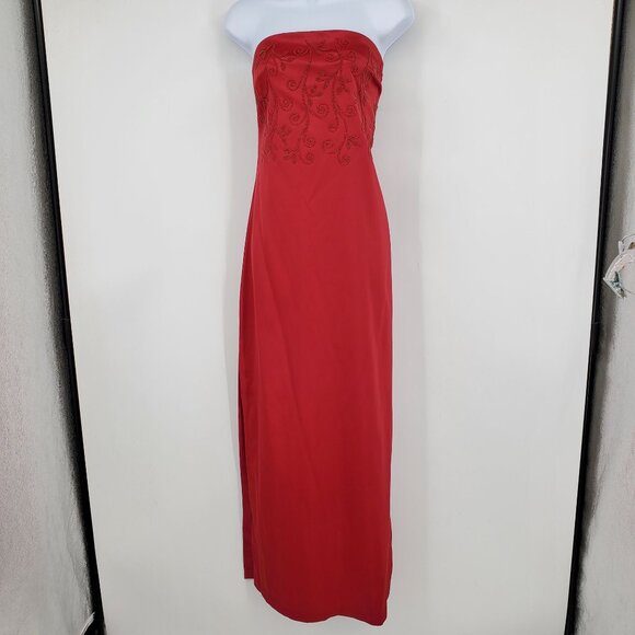 NWT Vintage Rampage Y2K Evening Glam Romantic Red Carpet Holiday Prom Dress 9 - Picture 2 of 15
